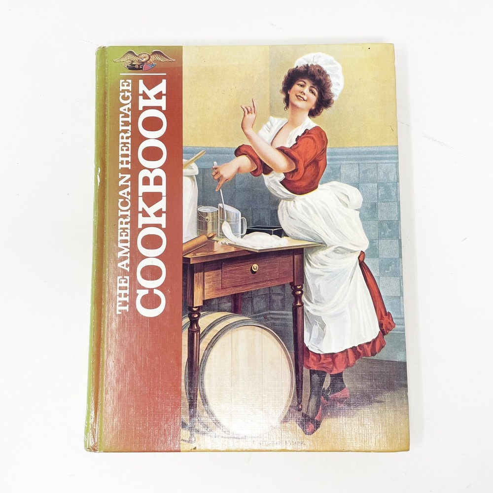 American Heritage Cookbook Hardcover 1980 Red Green Illustrated Good Traditional
